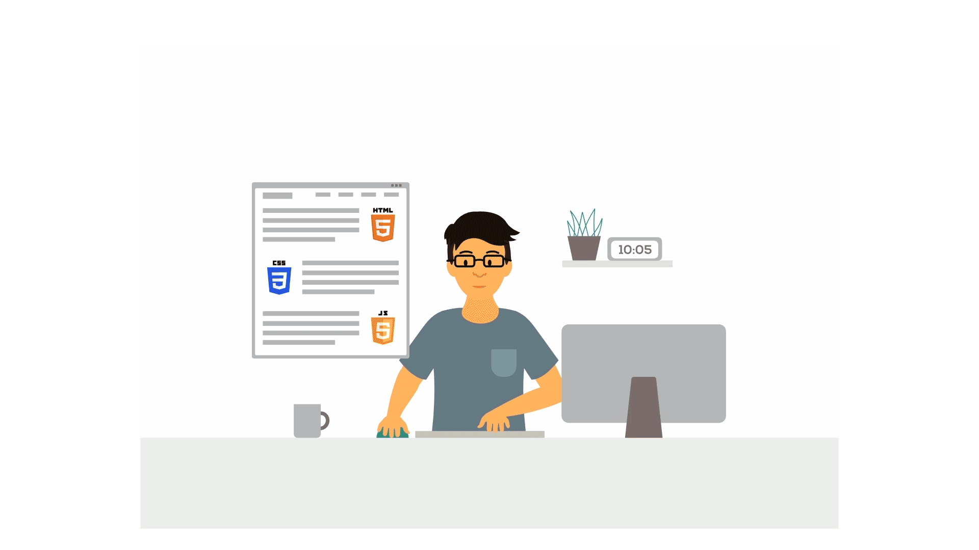 developer coding stuff